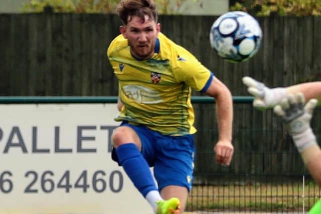 George Ball netted twice for Wellingborough Town in their 4-1 win over St Ives Town (Picture: Rob Webb)