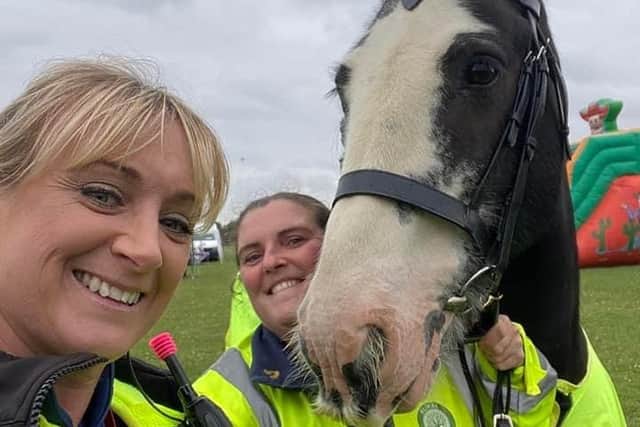 Members of the VOH joined PCSO Ali Wallace, of the Wellingborough Neighbourhood Policing Team, at the Glamis Hall Family Festival to chat with visitors