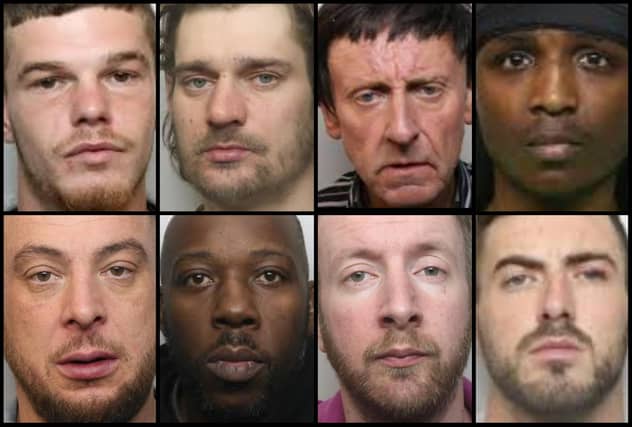 Faces of some of the jailed criminals whose stories we brought you in February 2026...