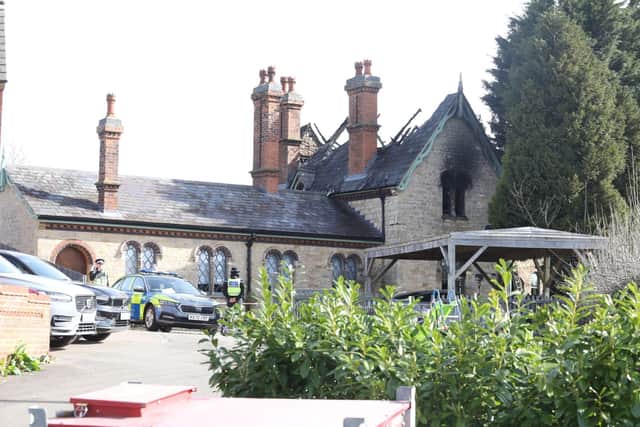 Aftermath of the fire in Station House Rushton in which three people died /National World