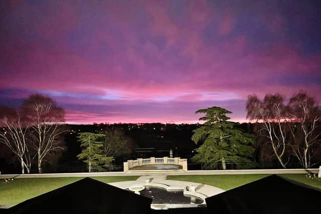 A spectacular sunrise greeted those sleeping at Wicksteed Park/ Wicksteed Park