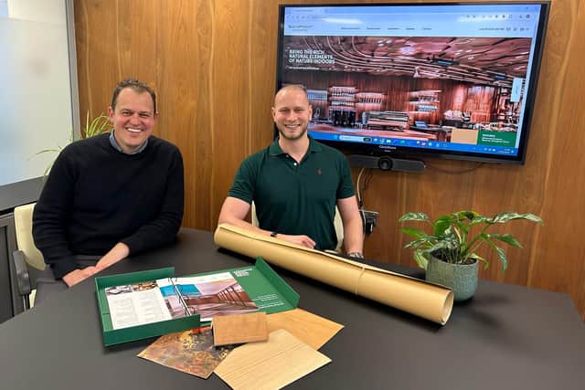 Pictured (L-R): Mick Wells, owner of Wells Interiors Ltd and Todd Leverton, commercial manager of See Limited