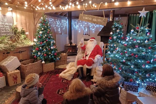 Stanwick Lakes Santa in grotto/Stanwick Lakes