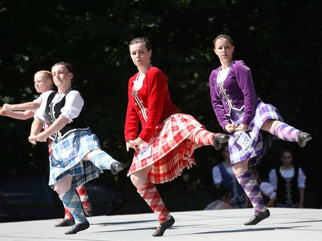 Highland dancers at Corby's Highland Gathering