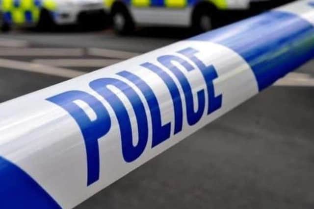 Police are appealing for witnesses after a 2-year-old suffers minor injuries when a car hit her pram and drove off.