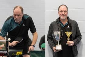 Andy Trott won the men's singles title. Picture by Chris Haynes photography