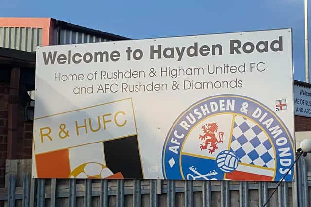 AFC Rushden & Diamonds take on fellow strugglers Hednesford Town at Hayden Road this weekend