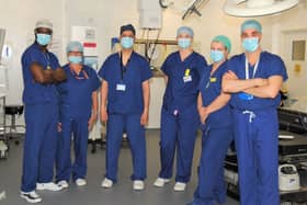 Some of the colo-rectal surgery team involved in the new procedure