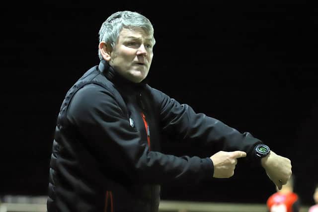 Lee Glover's time at Kettering Town is up. Picture by Peter Short