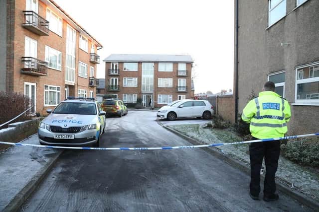 The scene in Petherton Court last year