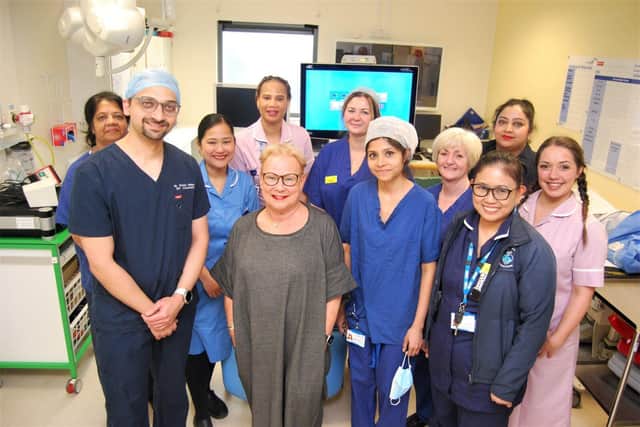 Dianne McKendrick with the ENT team.