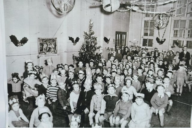 Alfred Street Junior School Christmas party 1959 - an exhibition of memorabilia and photos was on display