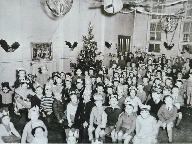 Alfred Street Junior School Christmas party 1959 - an exhibition of memorabilia and photos was on display