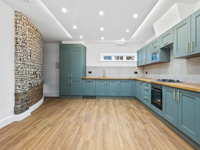 Inside one of the new townhouses