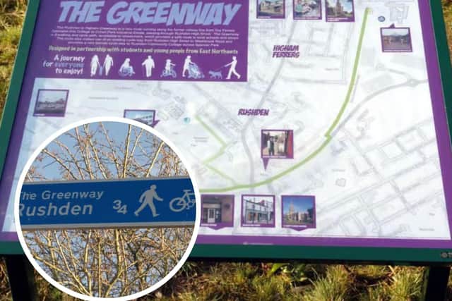 Police are investigating an incident on the Greenway in Rushden