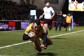 Edoardo Todaro's final appearance of the season saw him score in Saints' win at Sale Sharks in January (photo by David Rogers/Getty Images)