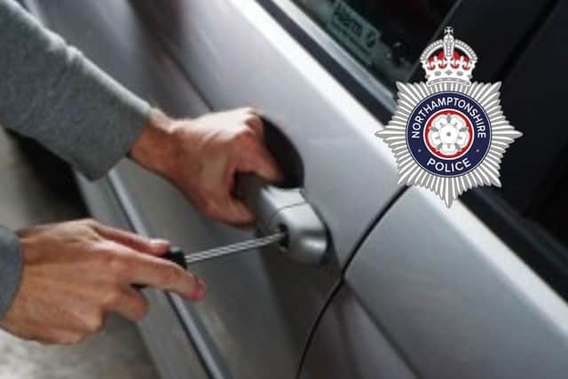Police are investigating a spate of vehicle crime in Rushden
