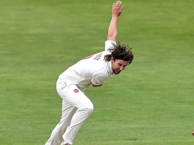 Jack White could be back in first team action for Northants for next week's trip to Derbyshire