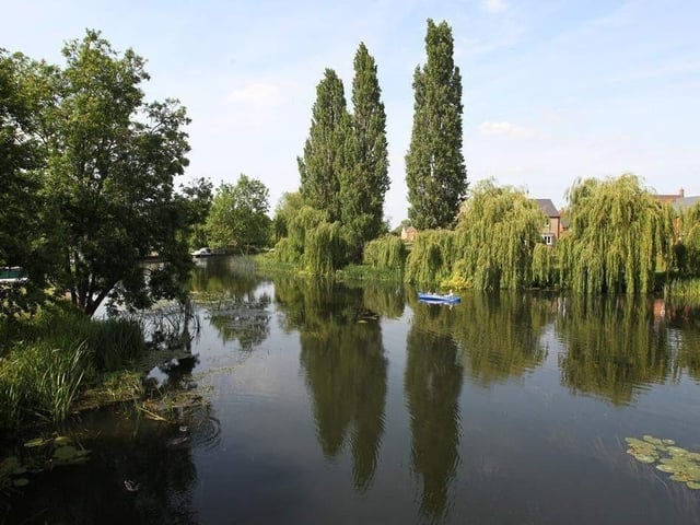 The River Nene which starts in Northamptonshire is the tenth longest river in the United Kingdom with a length of 161 kilometres.