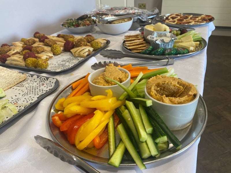 All exclusive Vegan Buffet for the Animals In Need team