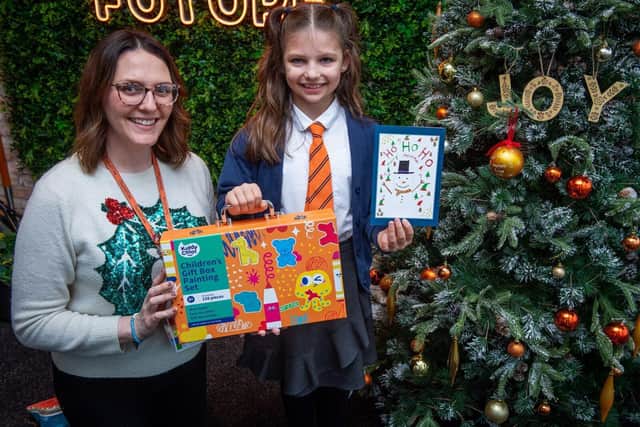 DWSM - Aimee Hindwood with Poppy and her winning entry and prize