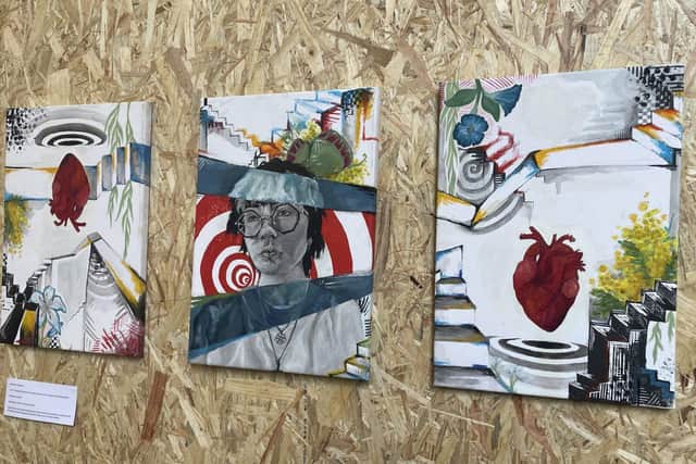 Tresham student Matthew Stimpson work on show