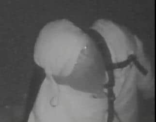 A person was captured on CCTV
