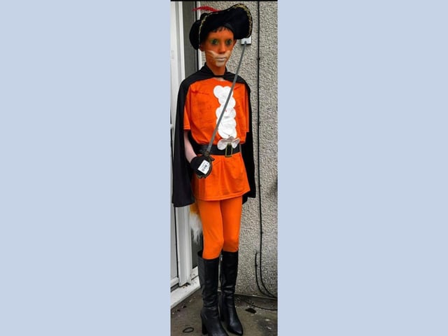 Bobby O’Neill, age 11, as Puss in Boots