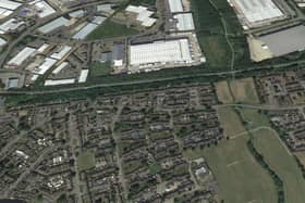 The bike track on Wellingborough's Queensway estate looks set to be refurbished. Image: Google earth.