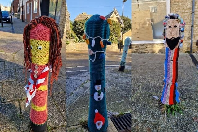 Irthlingborough WI were out in December to decorate the town with its yarn offerings