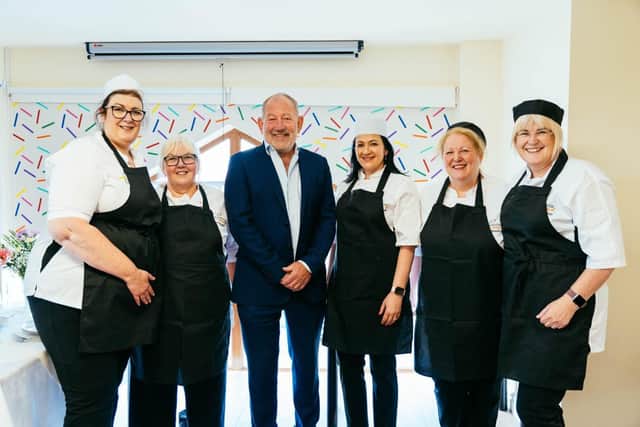 CEO Pete Calveley with the Managing Directors of Barchester