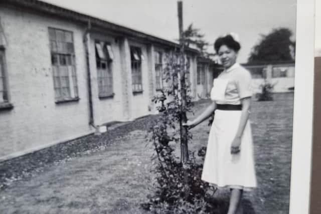 Sarah's mum Margery in 1960 in Britain
