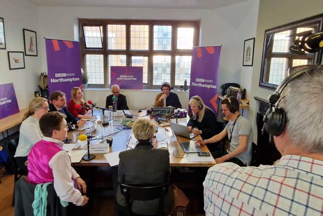 Six of the candidates met for the BBC Northampton debate hosted by Annabel Amos