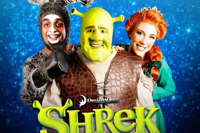 Shrek The Musical promotional poster.