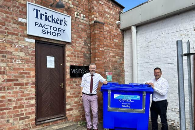 Tricker's François Maldonnat with Cawleys Nick Powell