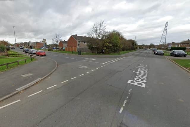 Beanfield Avenue and Taunton Avenue junction Corby/Google