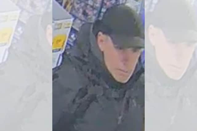 Police would like to speak to the man pictured in this CCTV image