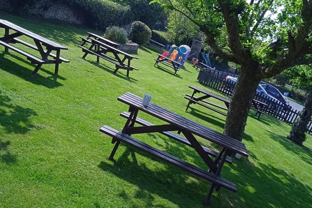 The Pytchley pub has a large, long garden with loads of space for the little ones as well as play equipment.