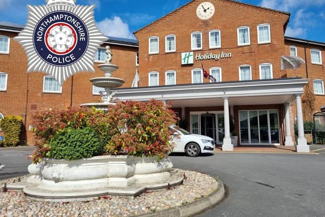 Police have praised three members of the public who saved a life at a boxing event held in Corby on Friday night