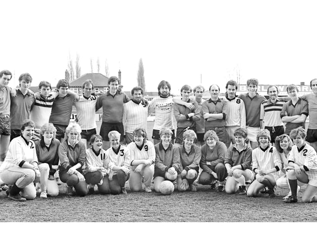 CHARITY FOOTBALL AT POPPIES 1985