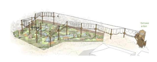 How the high ropes facility might look