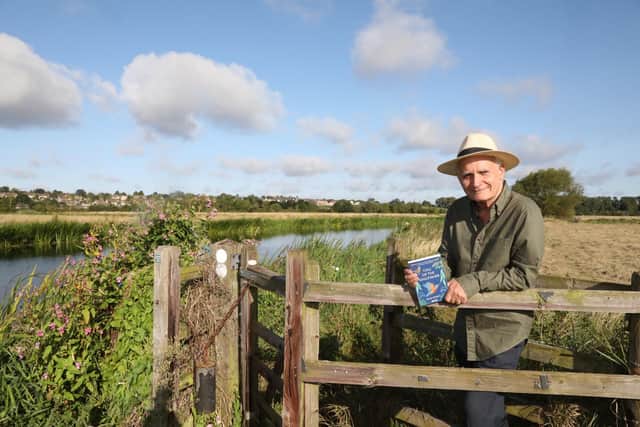 Nick Penny by the River Nene home to the kingfishers that inspired his book Call of the Kingfisher