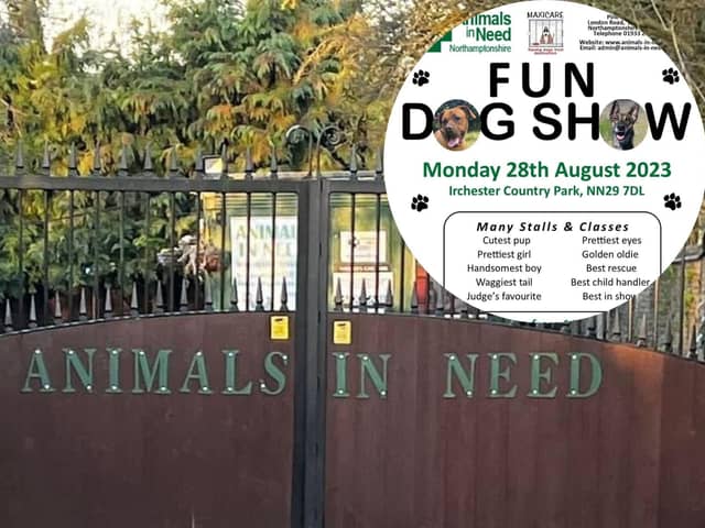 The fun dog show is taking place at Irchester Country Park on Monday, August 28