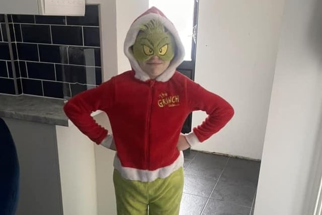 Mack from Desborough as the Grinch