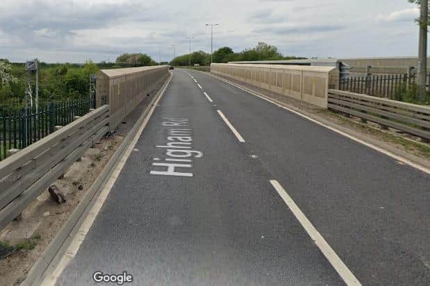 The A45 Higham Road Bridge in 2021 after the repairs