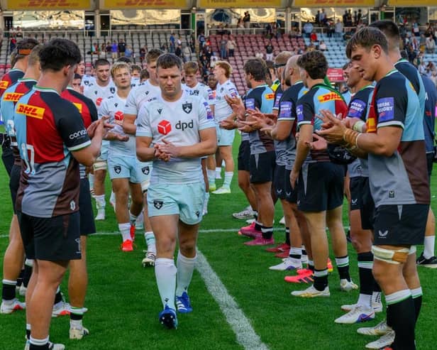Fraser Dingwall skippered Saints in their defeat at the Twickenham Stoop (picture: Claire Jones/redhatphoto.co.uk)
