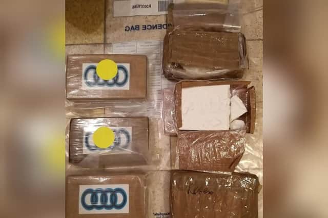 The seized cocaine