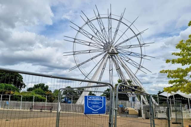 Wicksteed Park's Garden Wheel that has been out of action all 2025/National World