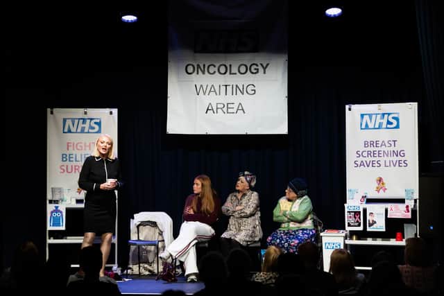 The production follows four women from vastly different backgrounds who find themselves brought together by a shared set of circumstances (photo: Paul H Lynch)