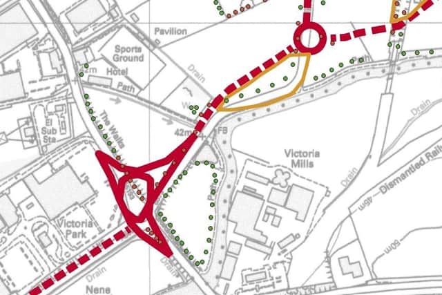 The plans on the council planning portal show the trees that were to be retained in green and those to be removed in red